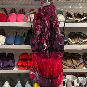 Bebe Rich Purple Textured Top